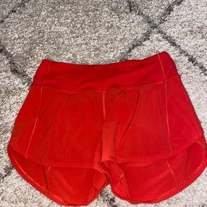 lululemon speed up shorts 4 inch size 6